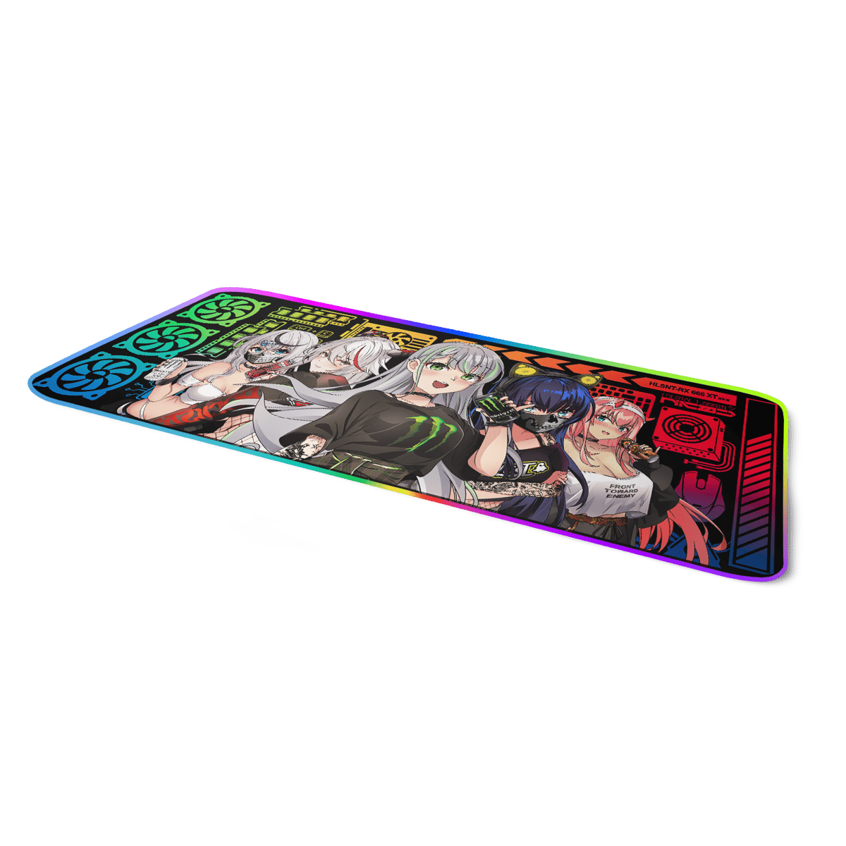 RGB Energy Drink Girls Mouse Pad | Hellsent